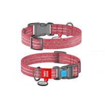 WauDog ECO Re-Cotton piros nyakörv 25mm x 31-49cm