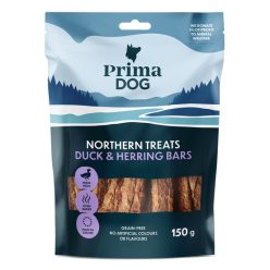   PrimaDog Northern Treats Bars Kacsa, tonhal - puha jutalomfalat 150g