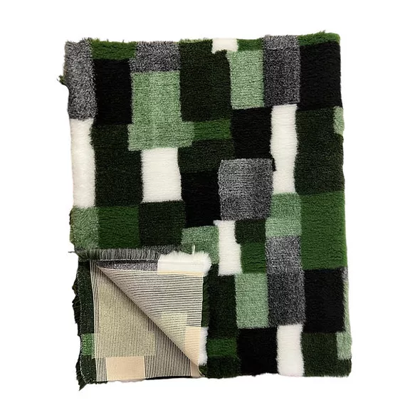 Vetbed 100x150cm zöld téglalapok