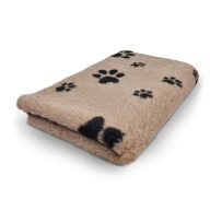 Vetbed 100x150cm világosbarna fekete mancsok