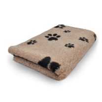 Vetbed 100x150cm világosbarna fekete mancsok