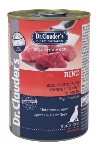 Dr. Clauder's Selected Meat Konzerv 400g - marhás