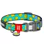 WAUDOG Kék Emoji Nylon nyakörv 28-40cm 20mm