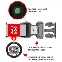 WAUDOG Flash Speed Nylon nyakörv 28-40cm 20mm
