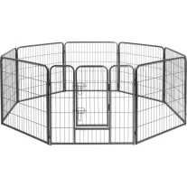   Topmast Premium fém kölyökkarám antracit 100 cm magas / 640 cm kerület