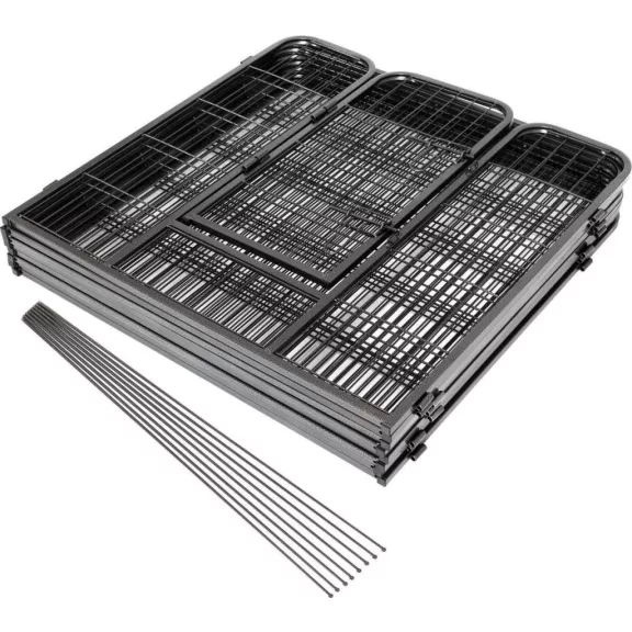 Topmast Premium fém kölyökkarám antracit 60 cm magas / 640 cm kerület