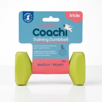   Coachi Training Dumbbell műanyag apportfa Medium 14 cm – 200 g, limezöld