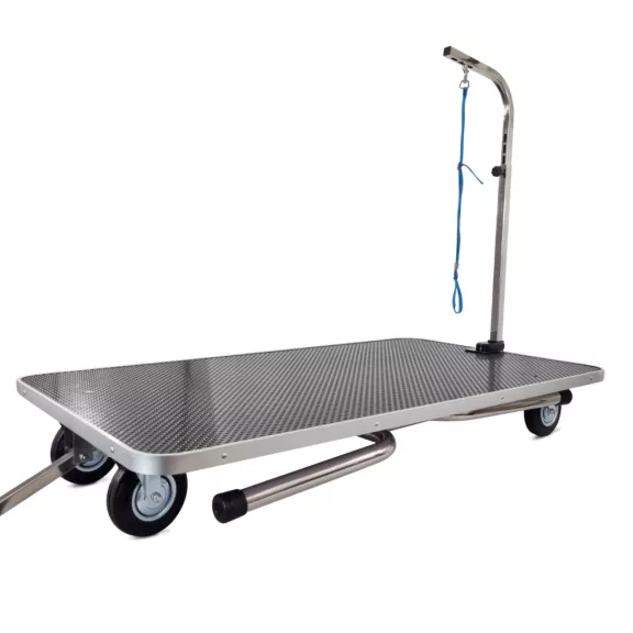 Topmast Trimtrolley Pro gurulós kutyakozmetikai asztal tárolópolccal 110 × 60 × 84 cm