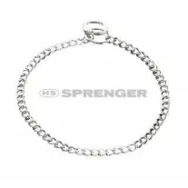 Sprenger laposszemű 2mm vastag króm nyakörv 45cm