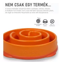 Outward Hound Fun Feeder Medium Narancs