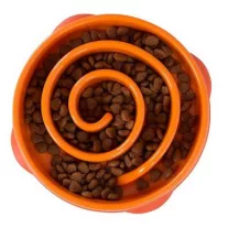 Outward Hound Fun Feeder Medium Narancs