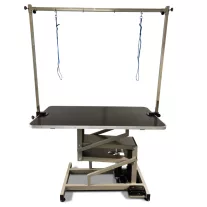   Michigan elektromos kutyakozmetikai asztal dupla rögzítőkarral – 110 × 60 cm
