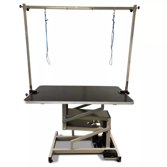 Michigan elektromos kutyakozmetikai asztal dupla rögzítőkarral – 110 × 60 cm Michigan elektromos kutyakozmetikai asztal dupla rögzítőkarral – 110 × 60 cm