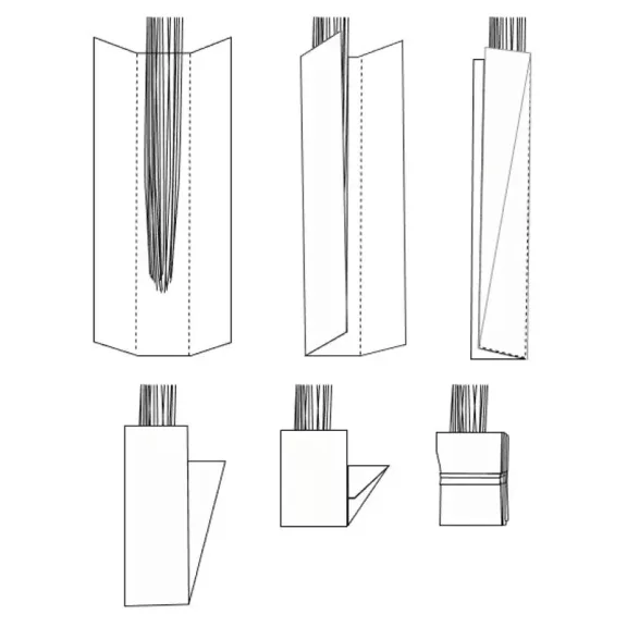 Show Tech rizspapír hosszú szőr eltevéséhez 40 × 10 cm – kék, 100 db
