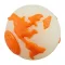 Planet Dog Orbee-Tuff Planet labda narancs/fehér 7,5cm