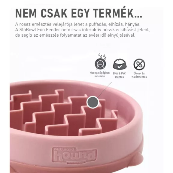 Outward Hound Fun Feeder Small pink