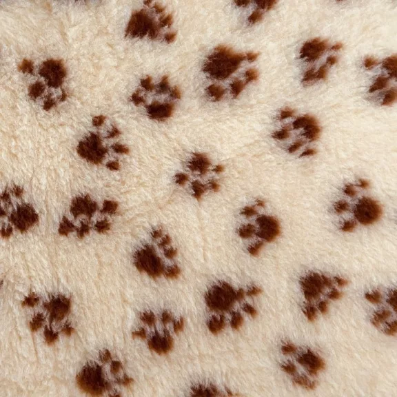 Vetbed 100x75cm krém barna mancsok