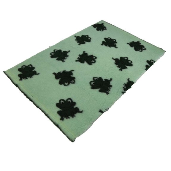 Vetbed 100x150cm zöld békás