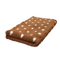 Vetbed 100x150cm barna pöttyös