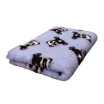 Vetbed 100x150cm világoskék pandás