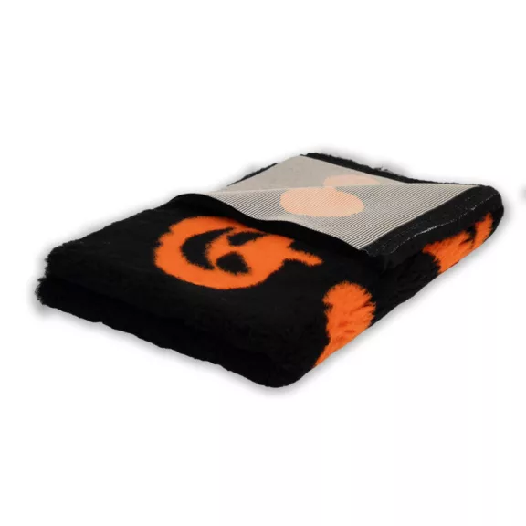 Vetbed 100x75cm fekete Halloween-i minta