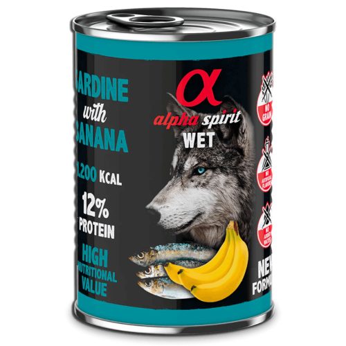 Alpha Spirit - Szardínia és Banán konzerv 400g