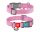 WauDog ECO Re-Cotton pink nyakörv 15mm x 23-35cm