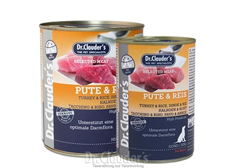 Dr. Clauder's Selected Meat Konzerv 800g - pulyka rizzsel