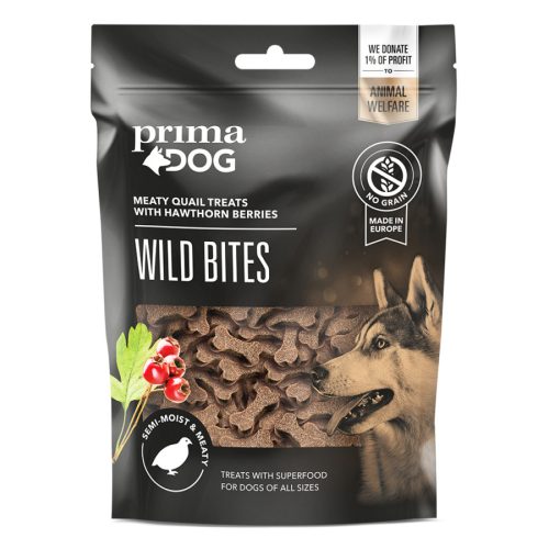 PrimaDog Snack Wild Soft Bites Fürj 150g