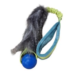 TuG Toys szürke műszőr Chuckit Strato Small labdával