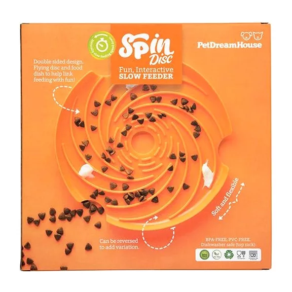 PetDreamHouse Licking Spin-Disc narancssárga
