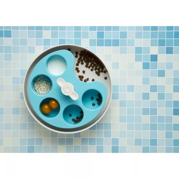 PetDreamHouse Spin Palette Medium interaktív etető kék