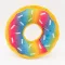 ZippyPaws Donutz - óriási szivárványmázas fánk 27cm