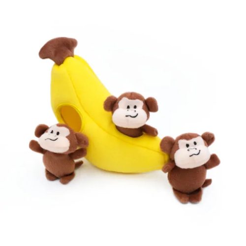 ZippyPaws Burrow - majmok banánban