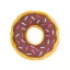 ZippyPaws Donutz - óriási csokis fánk 27cm