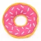 ZippyPaws Donutz - óriási epres fánk 27cm