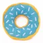 ZippyPaws Donutz - óriási áfonyás fánk 27cm