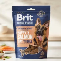 Brit Happy Day Semi-Moist Snack lazac kaporral 180g