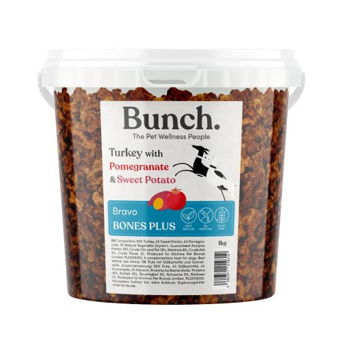 Bunch Bravo Bones Plus - pulyka, gránátalma, édesburi 1kg