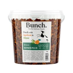   Bunch Bravo Bones Plus - tréningfalatok kacsahús sárgabarackkal 1kg