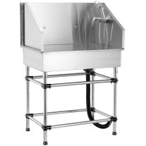   Blovi rozsdamentes szabadon álló fürdetőkád kicsi/közepes kutyákhoz