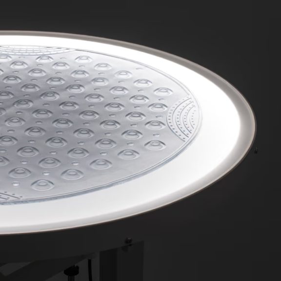 Blovi Luce pneumatikus asztal Led, forgó tetővel 60cm