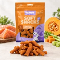 Braaaf puha lazacos falatok sütőtökkel és zellerrel 85 g