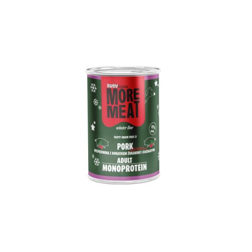 More Meat Winter Line - ünnepi menü sertés, áfonya, rozmaring konzerv 400g