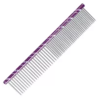IdealDog fém fésű sűrű/ritka 50/50 16cm lila