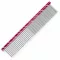 IdealDog fémfésű sűrű/ritka 50/50 19 cm – bordó