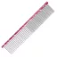 IdealDog fém fésű sűrű/ritka 50/50 19cm piros