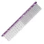 IdealDog fém fésű sűrű/ritka 50/50 19cm lila