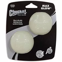   Chuckit! Max Glow - Sötétben Világító Labda Medium 2db-os szett