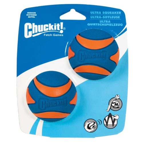 Chuckit! Ultra Squeaker Sípoló Gumilabda Medium 2db